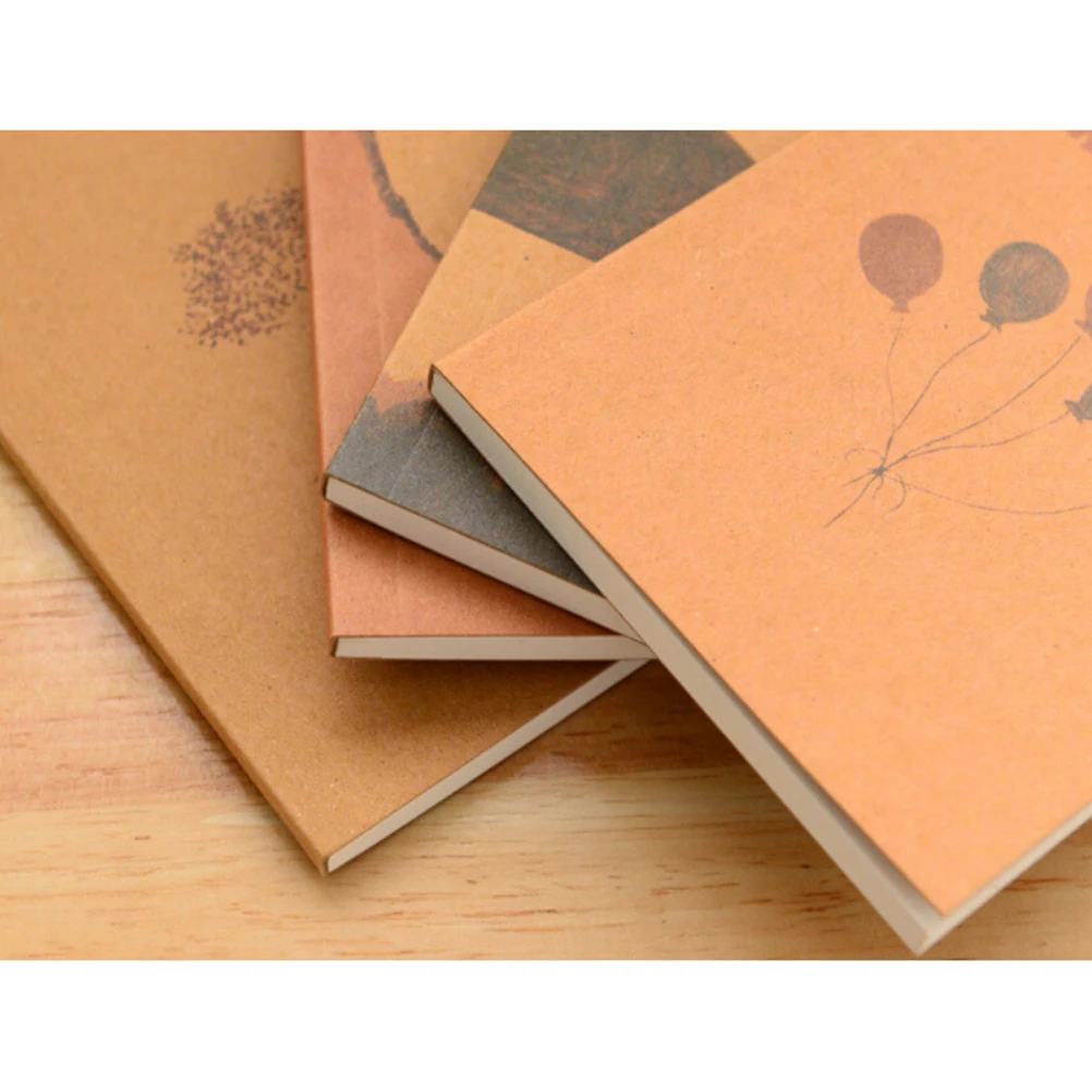 1 шт. канцелярский винтажный пастельный рисунок Пастель карманы Notedpad прекрасный ноутбук