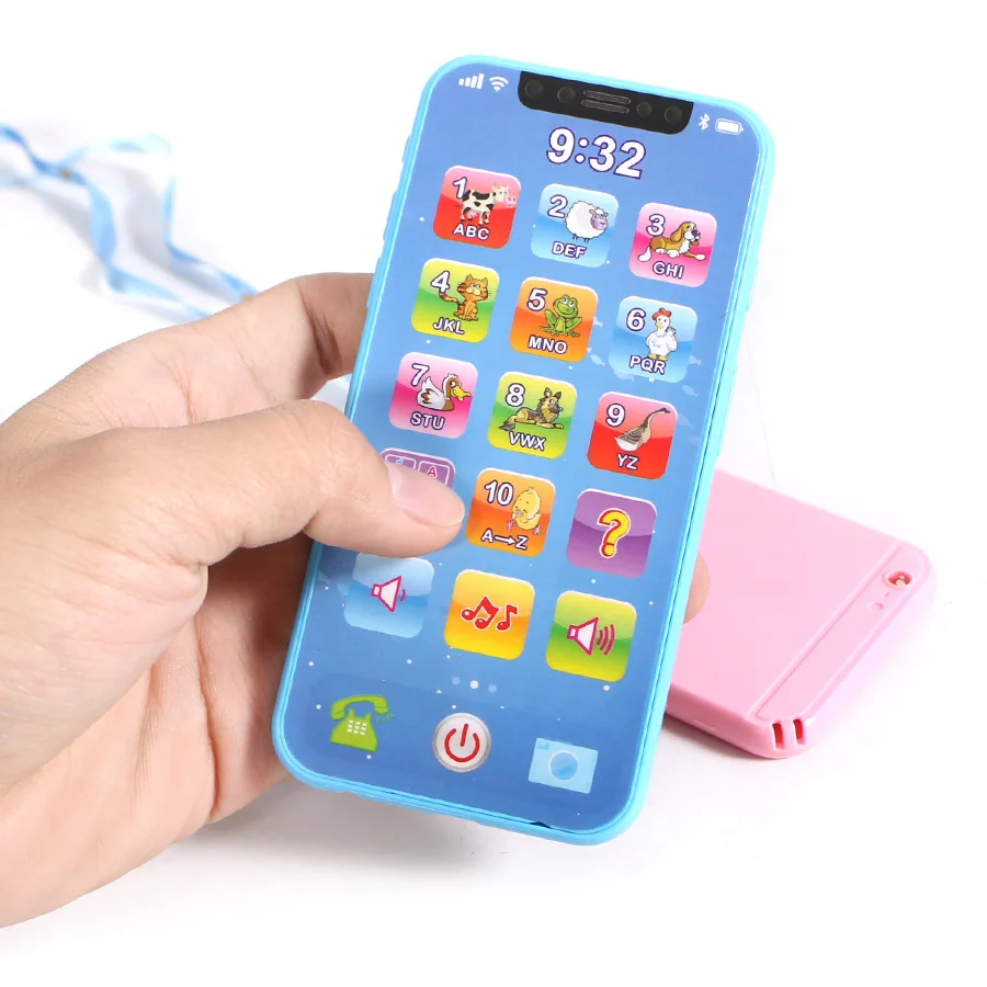 Toys Mobile Phone for Kids Educational 14 Months 1 Year Baby Mobile Musical Phones Girls Children Battery Cell Fone Chirstmas russian (3)