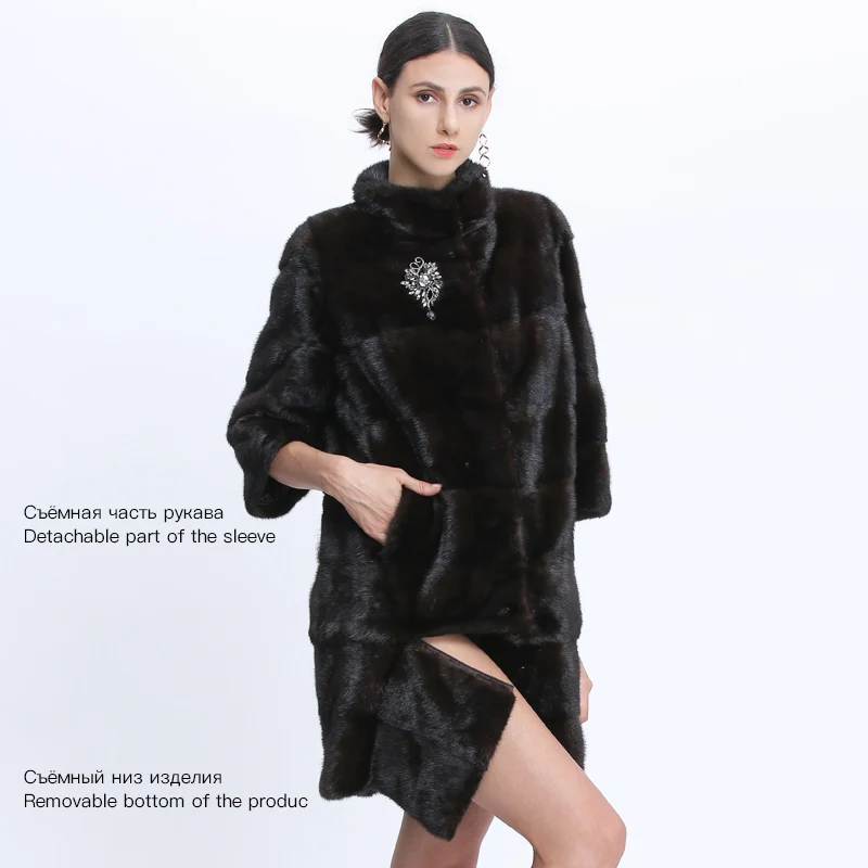 Mink Coats Women Natural Fur Coats Real Mink Fur