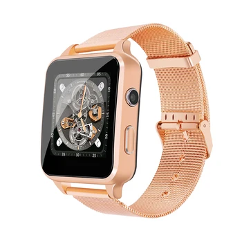 

Smart Watch Stainless Steel mirco SIM card music camera Bluetooth dial call media video phone watch