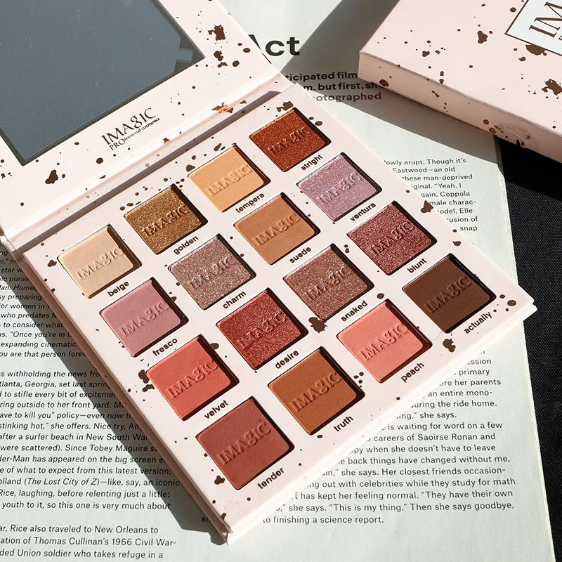 IMAGIC New Arrival Charming Eyeshadow 16 Color Palette Make up Palette Matte Shimmer Pigmented Eye Shadow Powder IMAGIC New Arrival Charming Eyeshadow 16 Color Palette Make up Palette Matte Shimmer Pigmented Eye Shadow Powder
