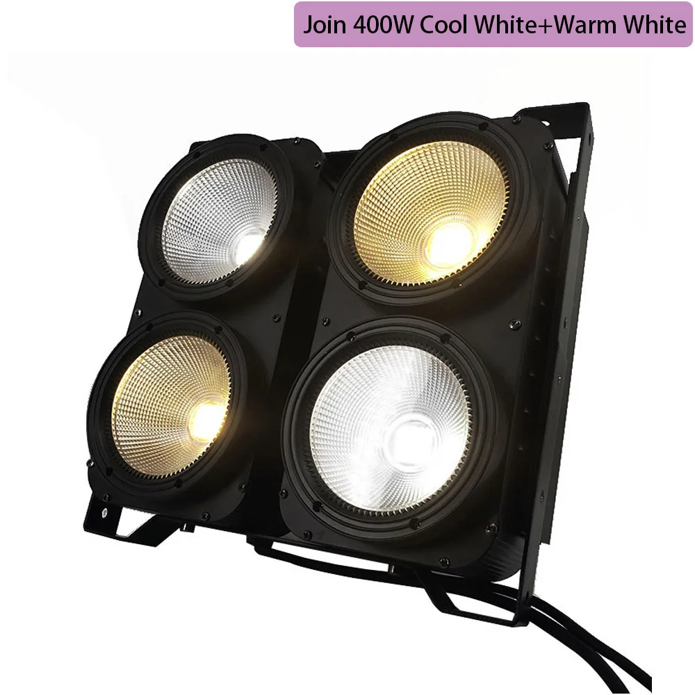 1 шт. 200 Вт COB Stgae светильник 4x100 Вт Led Blinder 100 Вт RGBWA UV 6в1/5в1/4в1/Холодный теплый белый DJ Par Точечный светильник для баров и театров - Цвет: Join 400W Cool Warm