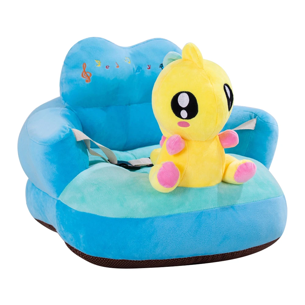 Cute Cartoon Baby Sofa Support Seat Kid Feeding Washable Plush Chair Learning Sit Toddler Nest Puff Feeding Cradle