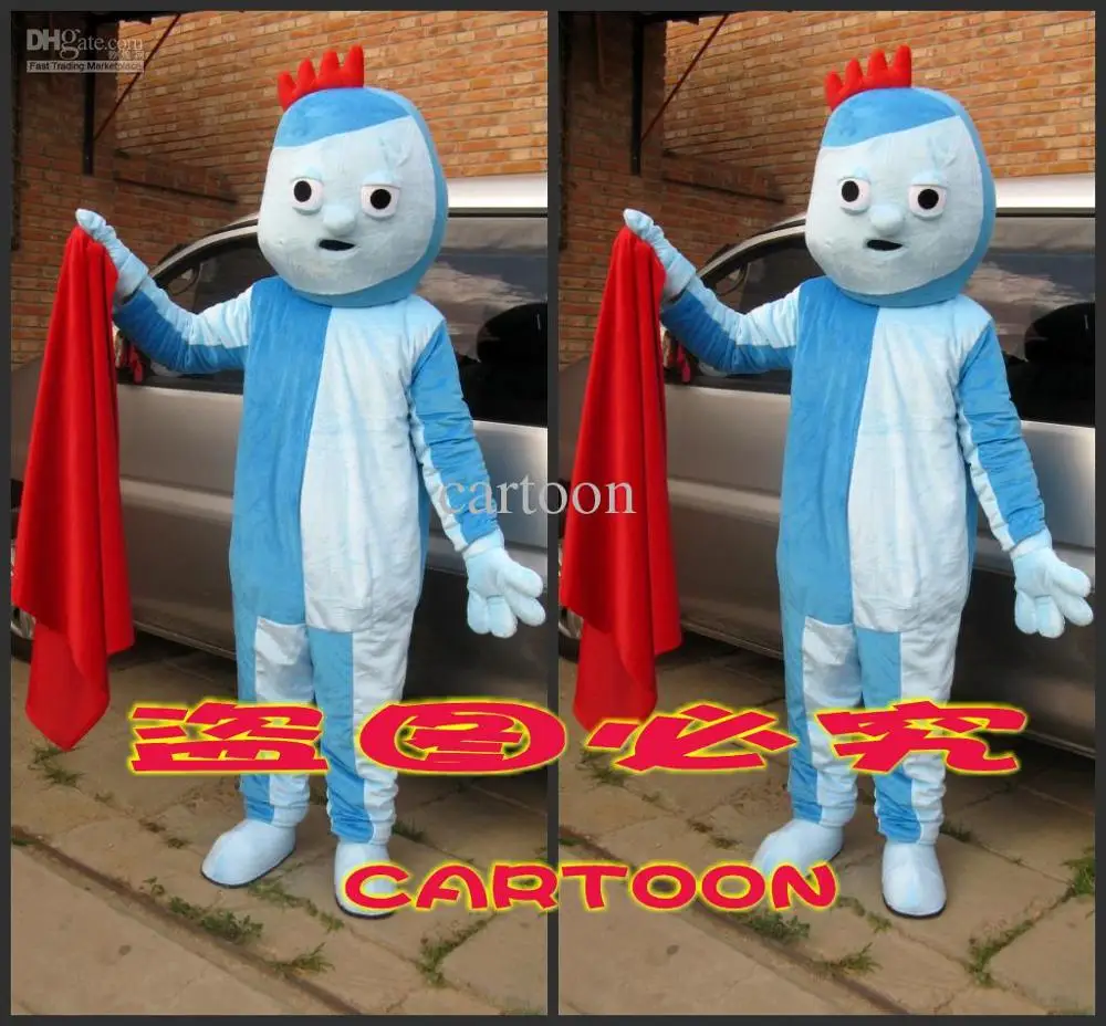 Классическая версия заказанные Горячие Iggle Piggle костюм талисмана для взрослых на