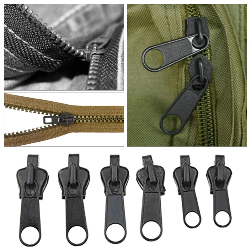 6pcs/Set Universal Instant Repair Zipper Repair Kits To Replace Zipper