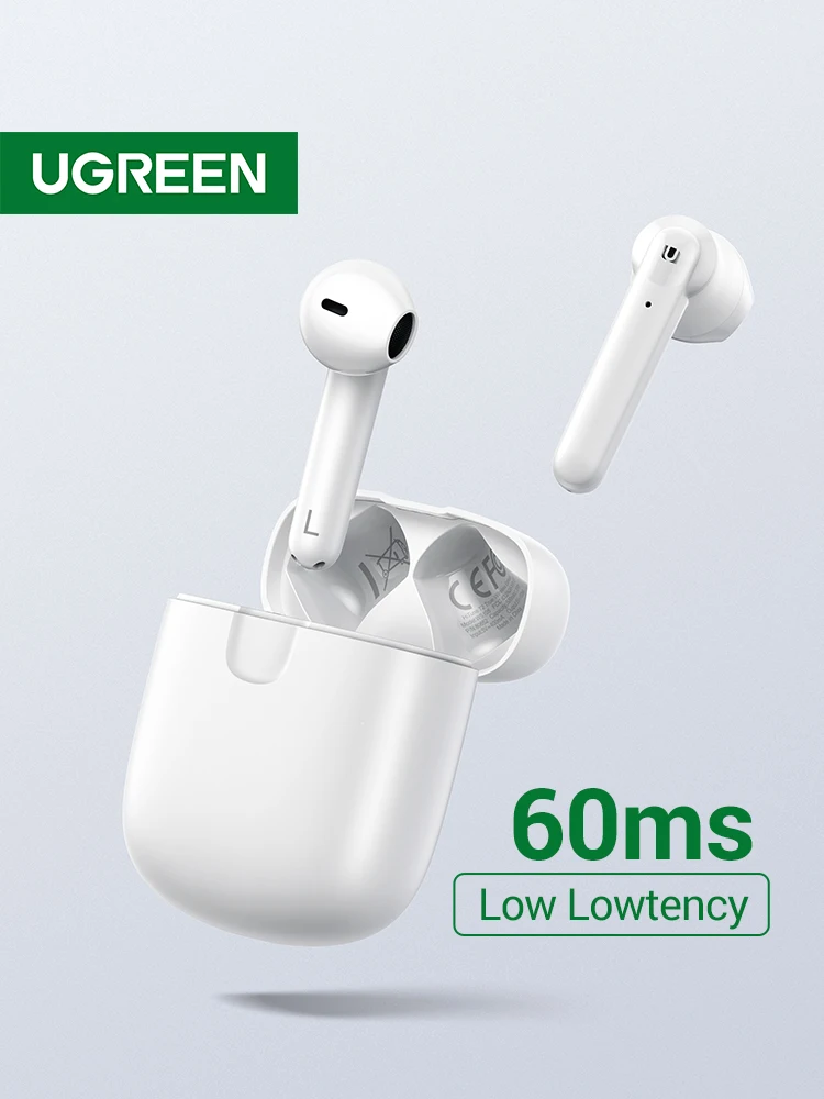 【New】 Ugreen HiTune T2 Bluetooth 5,0 настоящие беспроводные наушники TWS 4 Mic Стерео наушники игровой режим низкая задержка Беспроводная зарядка|Наушники и гарнитуры| | АлиЭкспресс