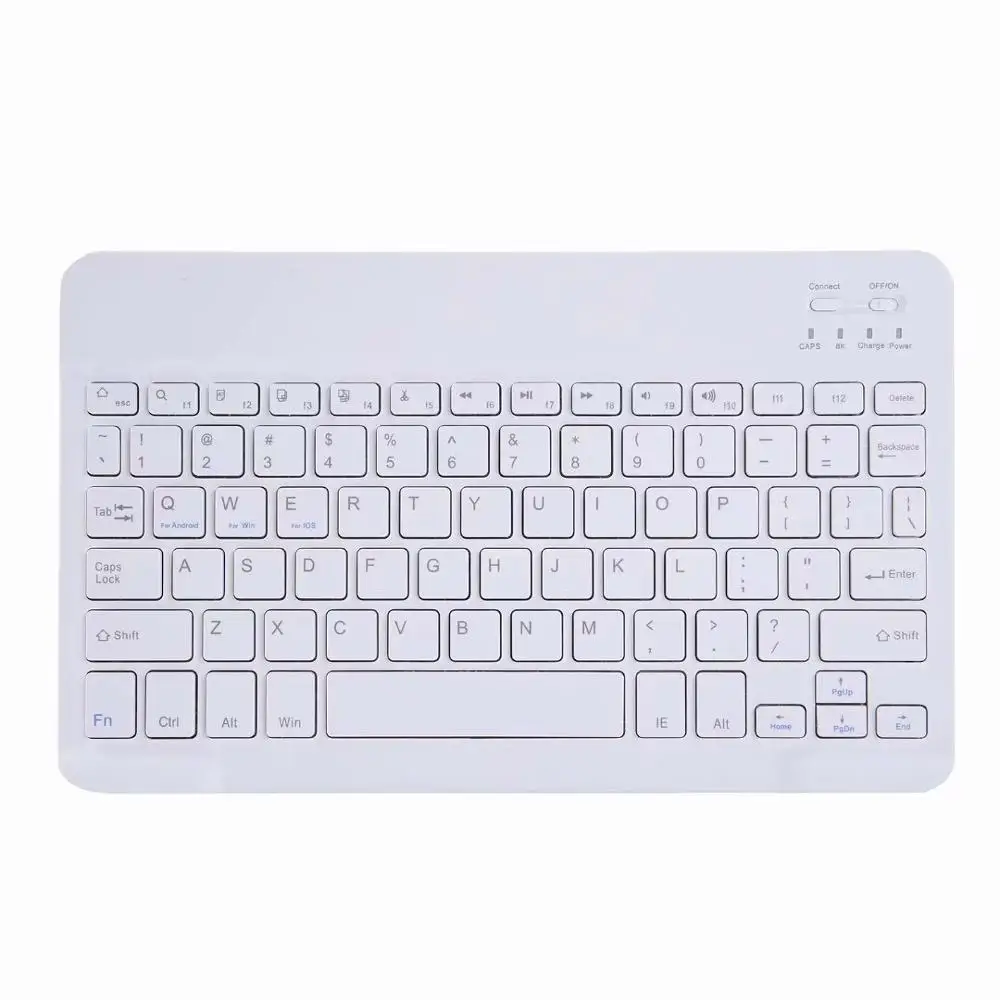 Чехол для планшета с Bluetooth клавиатурой для samsung Galaxy Tab A 10,1 SM-T510 SM-T515 T510 T515, беспроводная клавиатура, чехол для планшета - Цвет: White keyboard