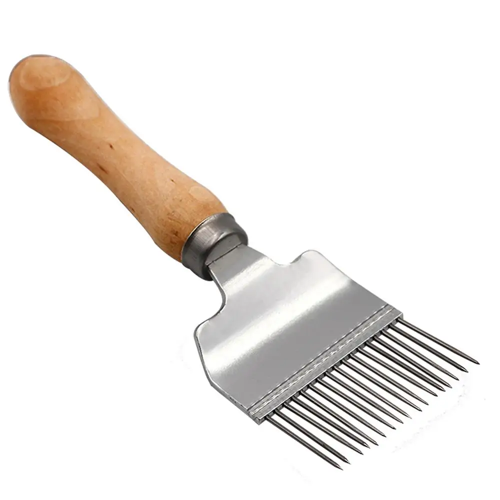 Пчеловодство 17-Pin прямые иглы вилка из нержавеющей стали в виде пчелы Мёд Редкие лопатка-грабли поставляет инструменты удобство# xm0411