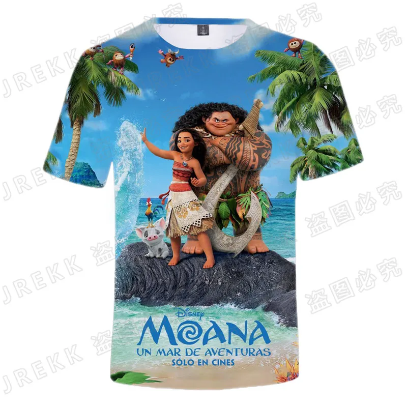 Disney Anime Moana Tee 3D Print T Shirt 
