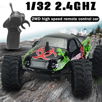 

9115M 1:32 RC Car 2.4Ghz Remote Control Car 2WD 4CH Mini High Speed RC Car Drifting Rock Crawler Off-Road Vehicle Toys for Kids