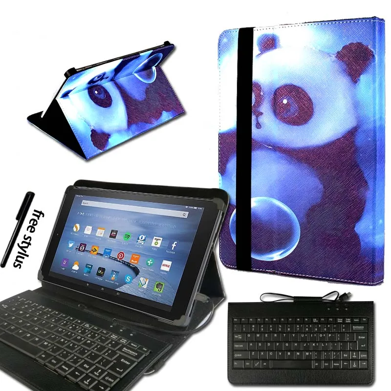 KK & LL для Amazon Fire HD 8 (6/7/8 поколения выпуск 2016 2017 2018) Кожаная подставка планшета чехол