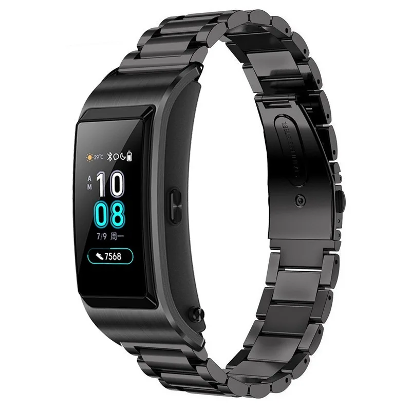 

Applicable Huawei Smart Bracelet B5 Watch Stainless Steel Watch Band Metal Watch Bracelet san zhu Chain 18 Mm Wrist Strap