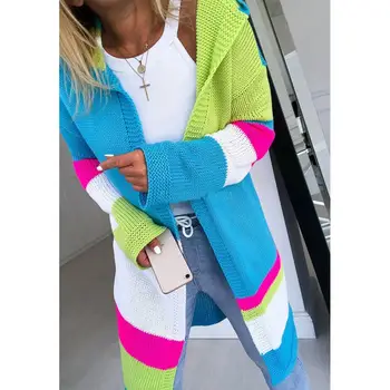 

Long Cardigan Women Knit Knitted Sweater Solid Women Cardigans Autumn Winter Slim Long Sleeve Sweater