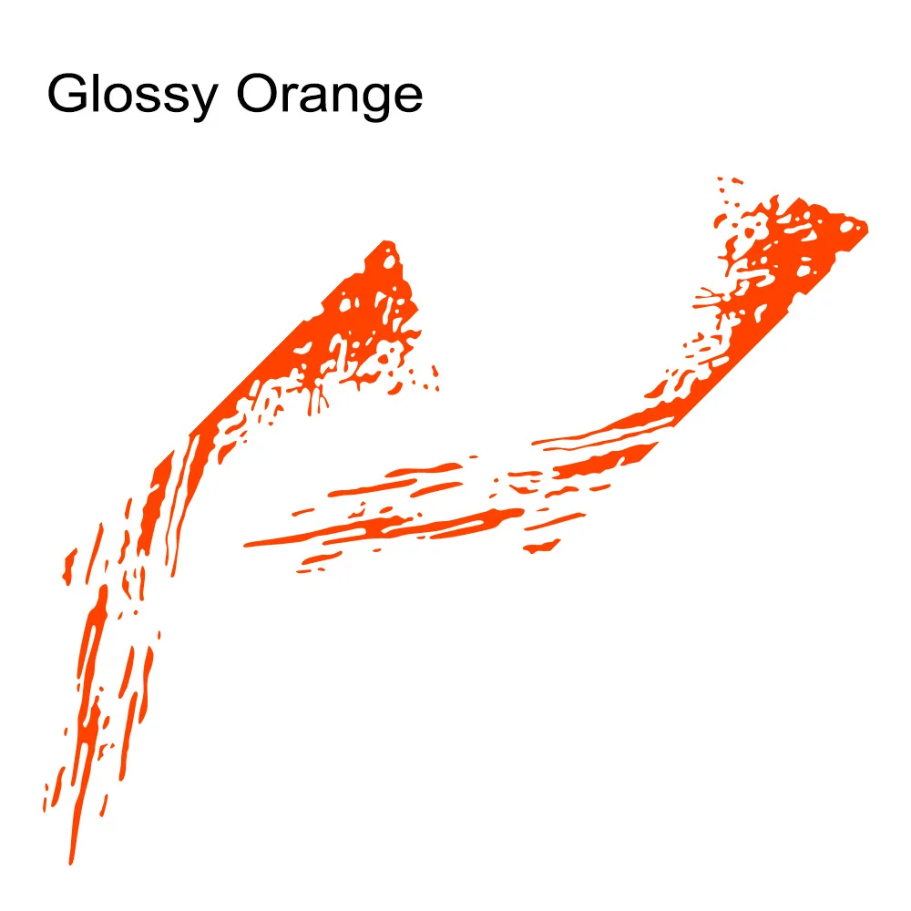 Car Door Side Stickers For Ford Ranger Raptor Nissan Frontier Navara Toyota Tundra Hilux Chevrolet Silverado Sierra RAM Pickup - Color Name: Glossy Orange