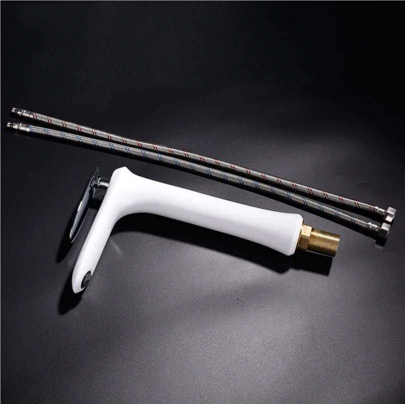 3color European Brass Creative Heightenin Faucet Balcony Bathroom Wash Basin Hot And Cold Water Mixing Tap Counter Basin Bibcock