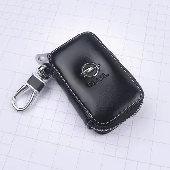 

Car Styling Leather Keychain Zipper Key Cover Key Case for Opel Astra Corsa Insignia Meriva Zafira Antara ASTRA J MOKKA