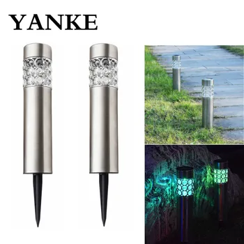 

YANKE LED Solar Flame Torch Lamp Garden Wall Path Yard Landscape Night Light Lawn Balcony Pathway Light Torch Dropshipping