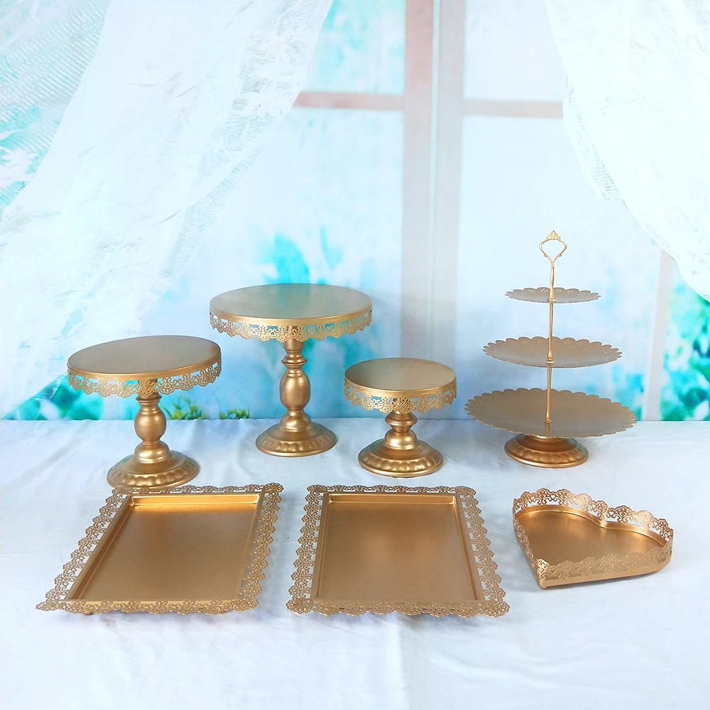 Tobs металлический золотой торт стенд набор для Свадебная чашка подставка для торта инструменты для украшения конфеты бар подставка, лоток поставщиков