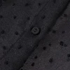 Aachoae Dot Embroidery Women  Organza Blouse 2022 Lantren Sleeve Black See Through Chic Top Casual Turn Down Collar Shirt Blusas ► Photo 3/6