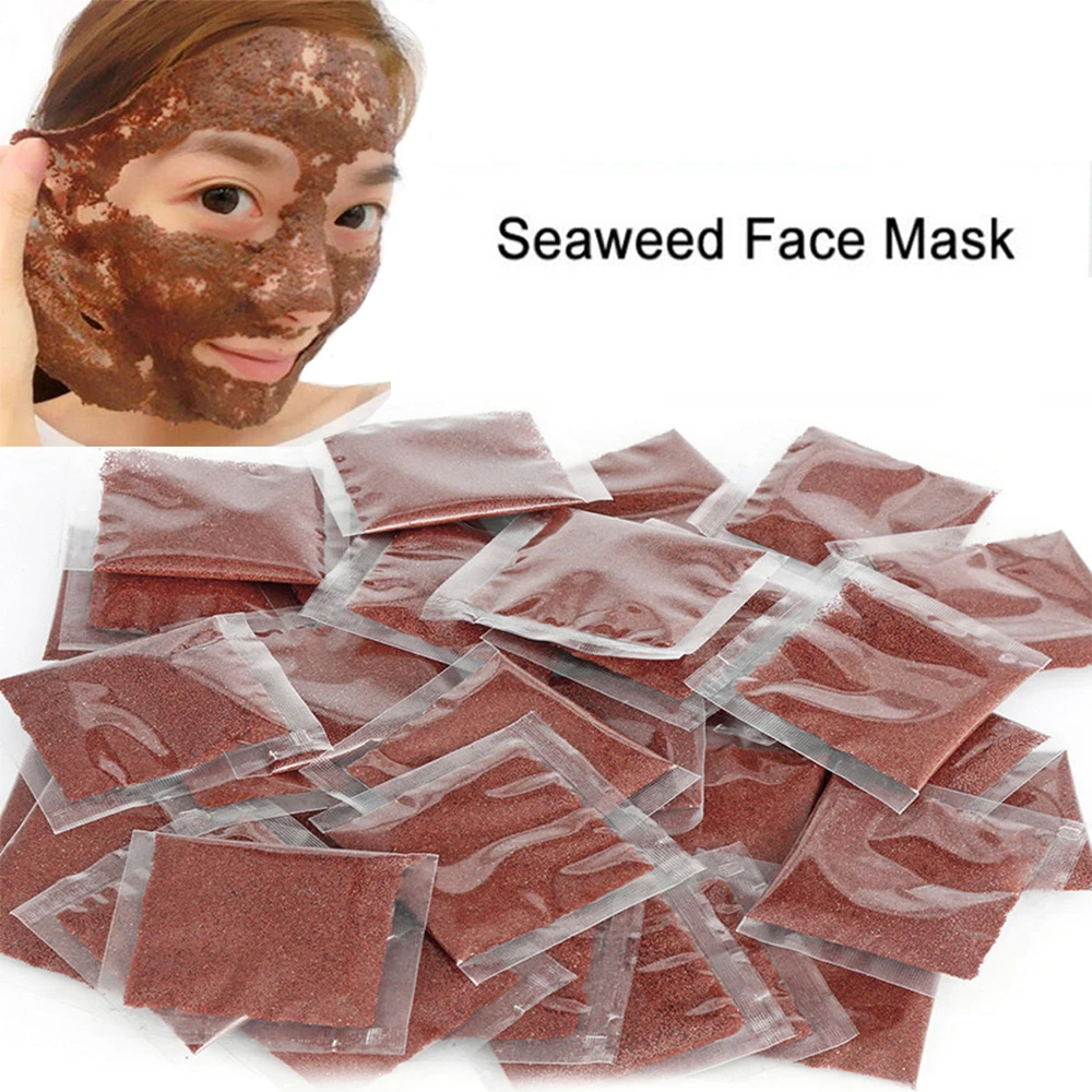 Algae Seaweed Mask Anti Wrinkle Face Skin Care Masks Moisturizing Whitening Acne Spots Remove Mud Beauty Tools gel mask