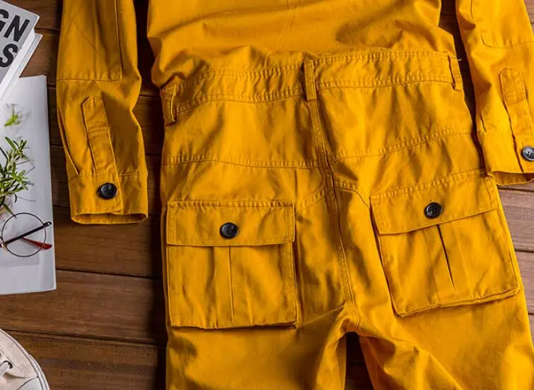 XS-5XL Мужская Новая повседневная одежда свободная комбинезон комплект плюс размер модные цельные брюки костюмы Настраиваемые