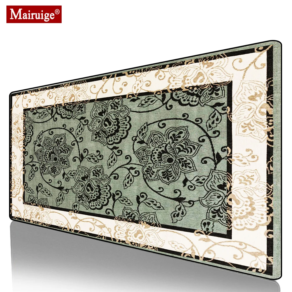 

Vintage Persian Rug Flower Mouse Pad XXL Gamer Desk Mat Large Keyboard Pad Gaming MousePad 90x40cm/80x30cm for Laptop Table Pads