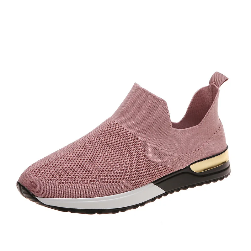 2021 Autumn Sneakers Women Platform Vulcanized Shoes Ladies Solid Color Slip-On Sneakers Female Casual Sport Shoes Plus Size 43 