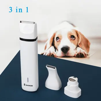 

Electrical Dog Cat Hair Trimmer USB Rechargeable Pet Grooming Tool Mini Electrical Hair Clipper and nail grinder for dog cat