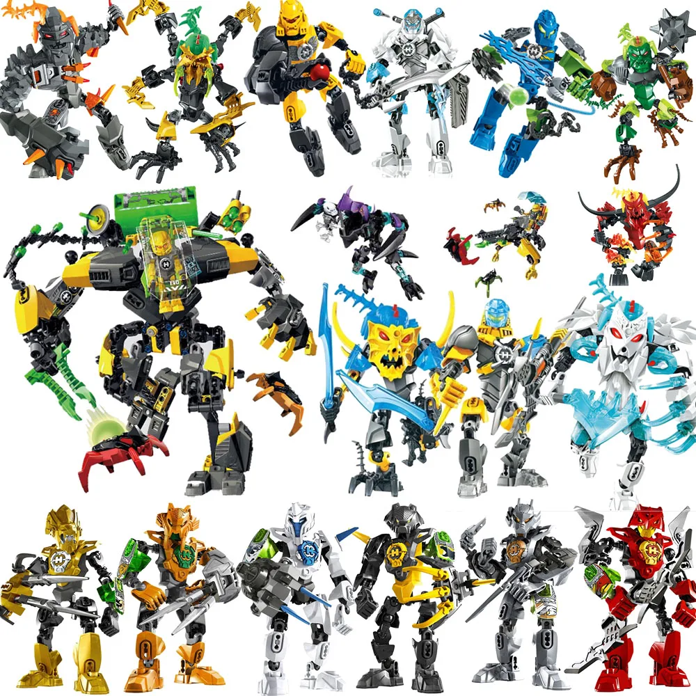 Новинка Bionicle Heros фабрика умарак Разрушитель робот-солдат фигурки строительные