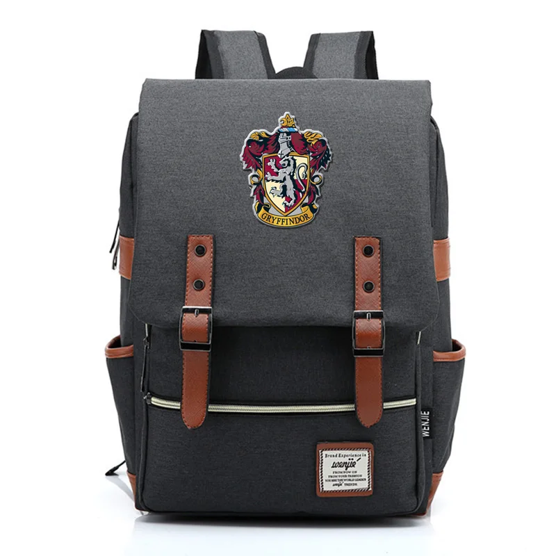 Хит для Vip Link Magic Hogwarts Ravenclaw Слизерин Гриффиндор для мальчиков и девочек портфели для подростков сумки рюкзаки для женщин и мужчин - Цвет: 24
