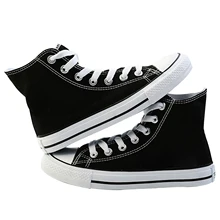 Canvas Shoes Customize Pattern For Women And Man Causal High Heel Lace Up Spring Women Shoes Sneaker Fashion Lovers Shoes