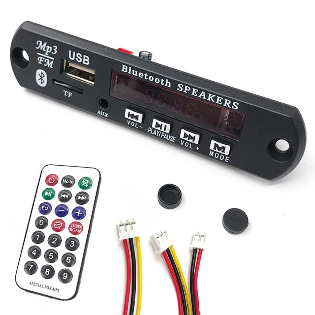 Wireless MP3 WMA Decoder Board Remote Control Player 12V Bluetooth 5.0 USB FM AUX TF  Card Module Car Radio MP3 Speaker mp3 player bluetooth