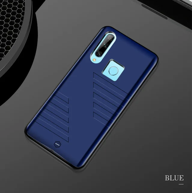 KQJYS 6800 мАч чехол для внешнего аккумулятора для huawei Y9 Prime чехол для зарядного устройства s power Bank чехол для зарядки - Цвет: Blue