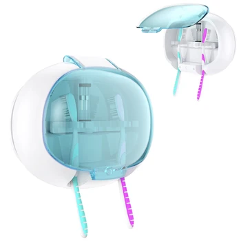 

Wall-mounted UV Toothbrush Sanitizer Stand UV Light Antibacteria Ultraviolet Disinfection Toothbrush Rack AAA Battery power