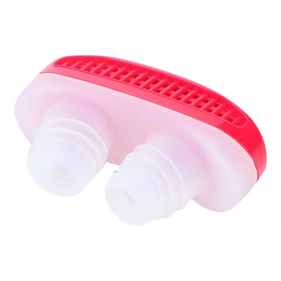 Sleep Snoring Air Purifier Anti-Snoring Device Earplug Teeth Tray Chin Strap Health Care Night Sleep Aid Stop Snoring Device - Цвет: Красный