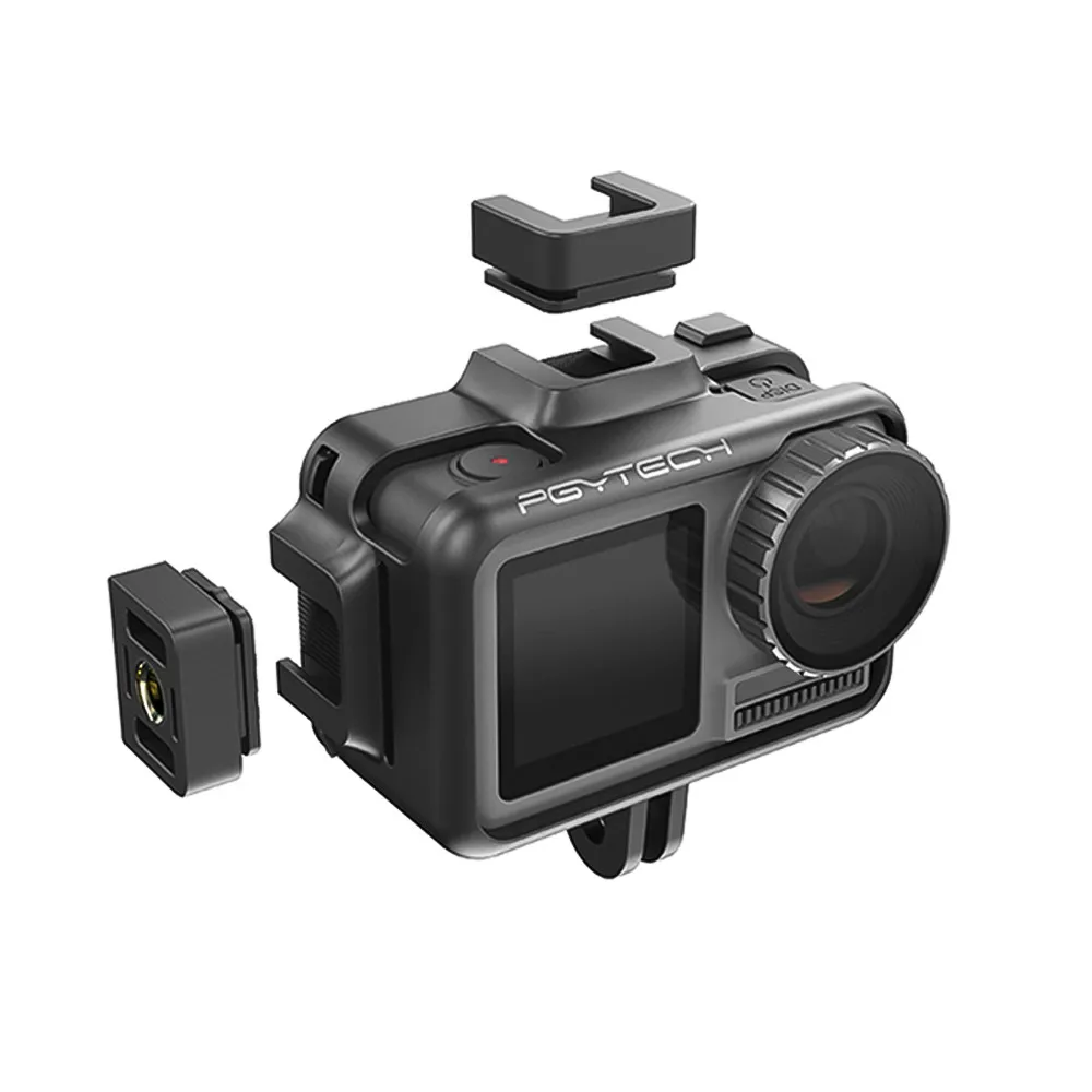 

Photography Camera Cage for Microphone LED Video Light Tripod for DJI OSMO Action Camera Protective Housing Case Cold Shoe Mount