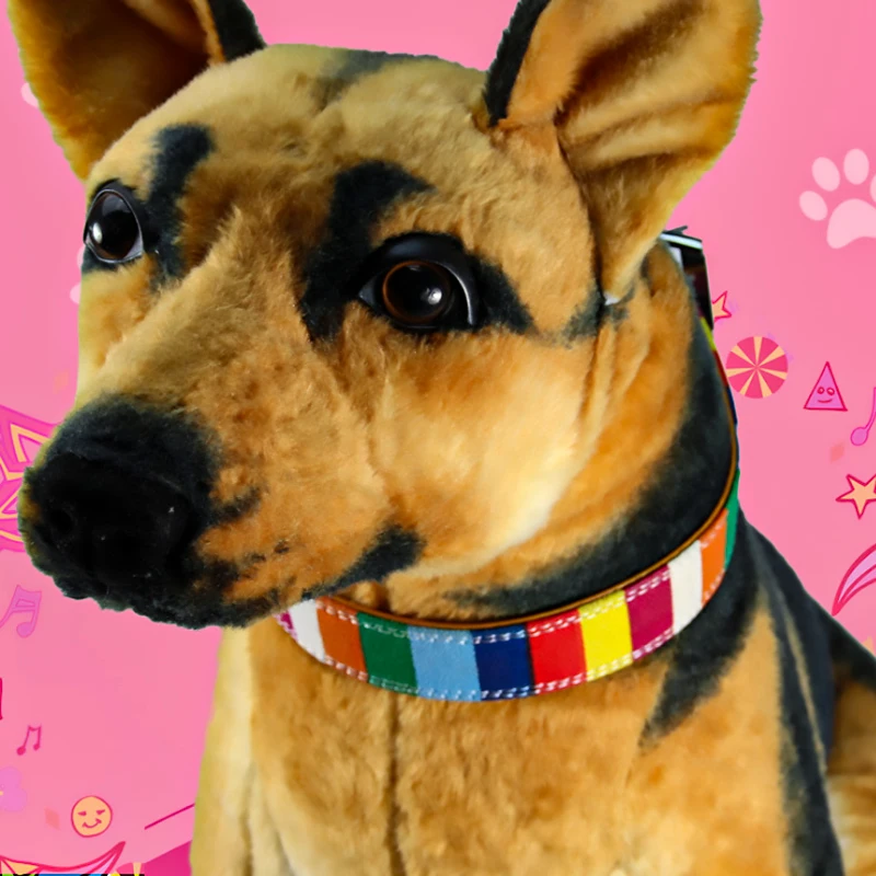 

1pcs Multicolor Pet Collar Nylon Dog Collar Engraved Puppy Collar for Small Medium Large Dogs Necklace For Pet Big dog puppy