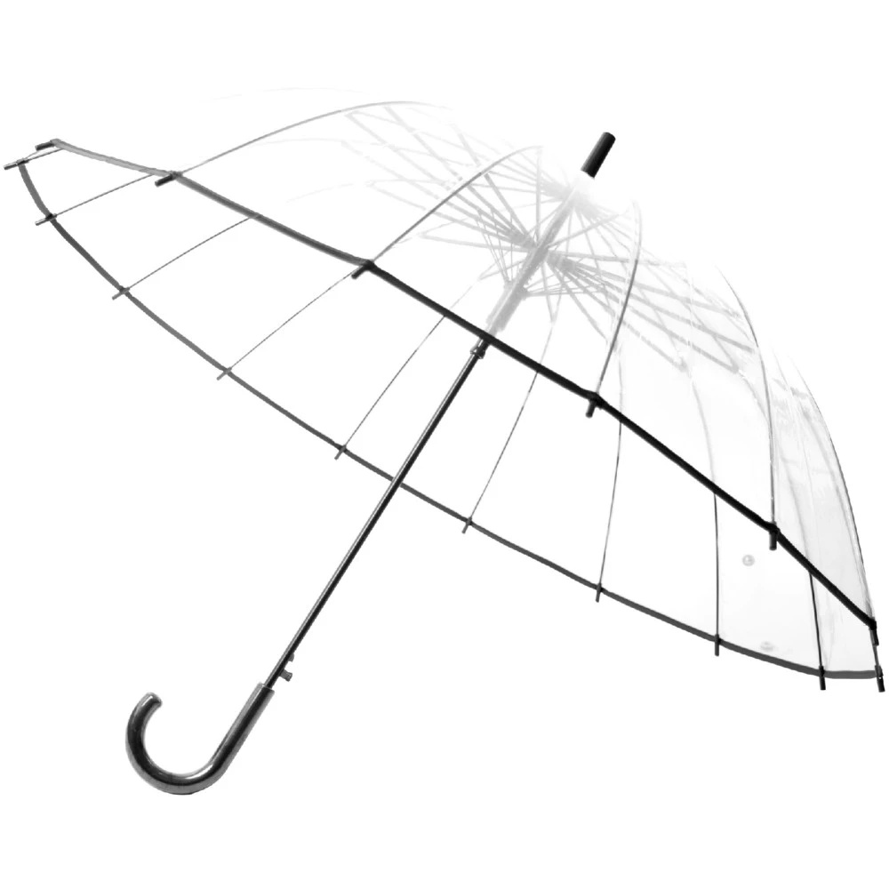 Paraguas transparente para mujeres y niños, sombrilla de mango largo 16 resistente al viento, doble lluvia|Paraguas| - AliExpress