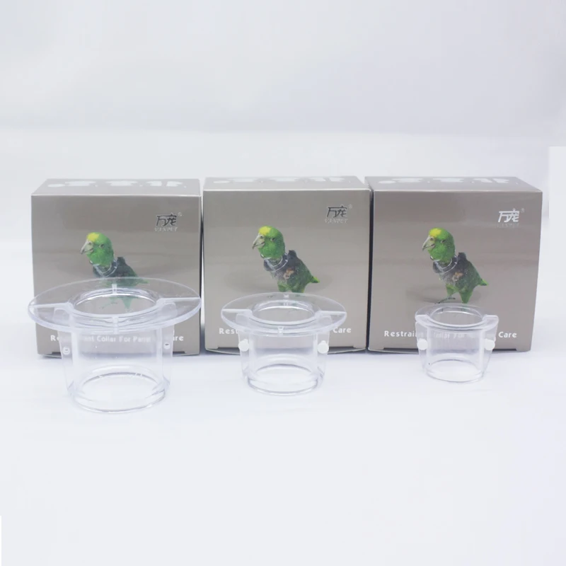 Акриловый ошейник в форме птицы для выщипывания тяжелых попугаев перьев