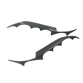 

2Pcs Car Carbon Fiber Headlight Cover Eyebrows Eyelids for Mazda 6 Atenza 2003-2008