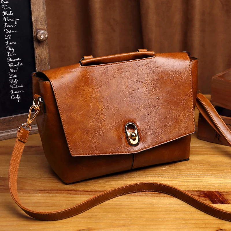 buy cow genuine leather bag ladies winter women #039;s leather handbags big female shoulder bag hand bags for women Feminina Ladies K25
