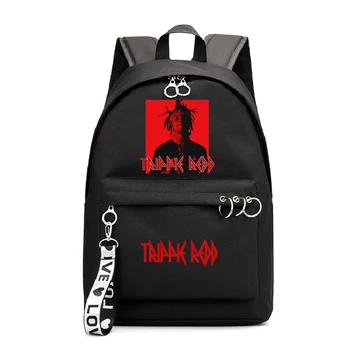 

Girls Back Pack Kawaii Backbag Trippie Redd School Bag Travel Laptop Shoulder Bags for Teenager Lady Pink Black Bookbag Plecak