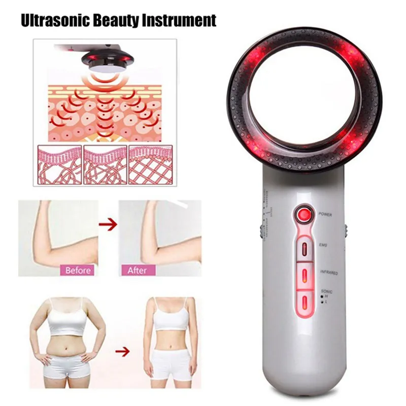 

3-in-1 ultrasonic beauty instrument 40khz ultrasonic shaping instrument Massage instrument EMS slimming fat fat burning infrared