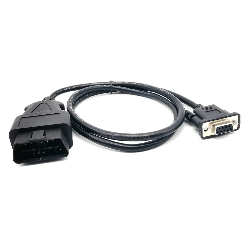RS232 OBDII 16 Pin к DB9 последовательный порт адаптер кабель автомобильный OBD2