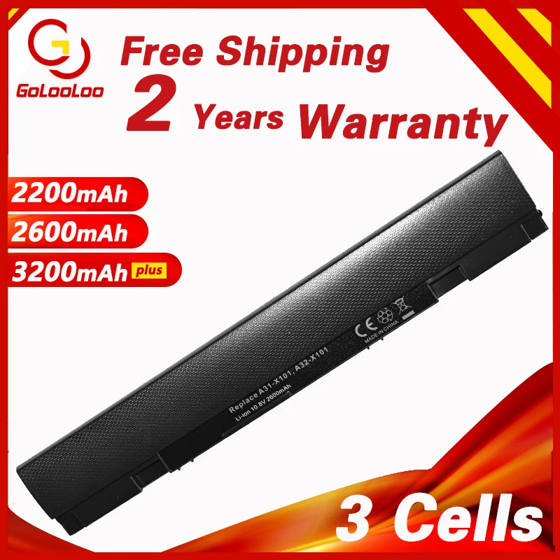 Golooloo 2200mAh 10 8 v Аккумулятор для ноутбука Asus Eee PC X101 X101C X101CH X101H A31-X101 | Компьютеры и