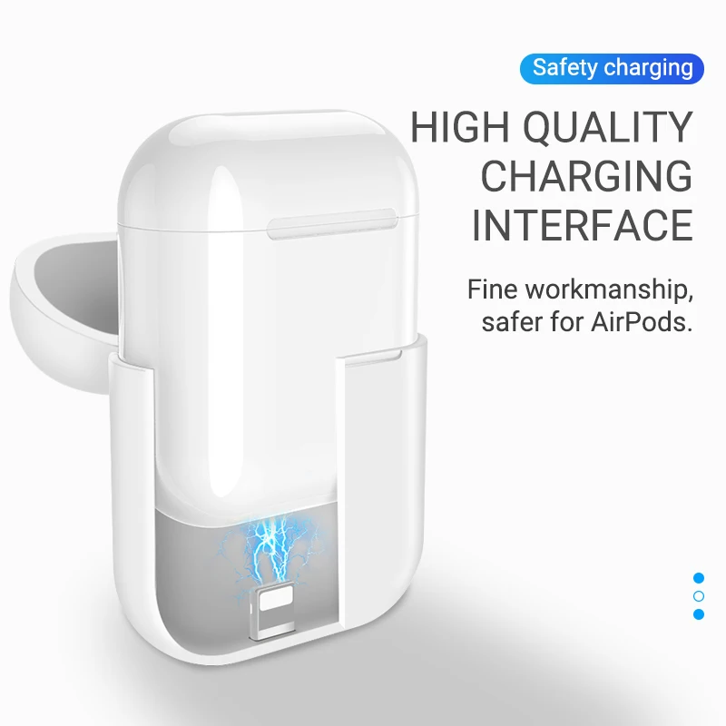 hoco CW22 силиконовый чехол для AirPods беспроводная зарядка защитный от царапин и