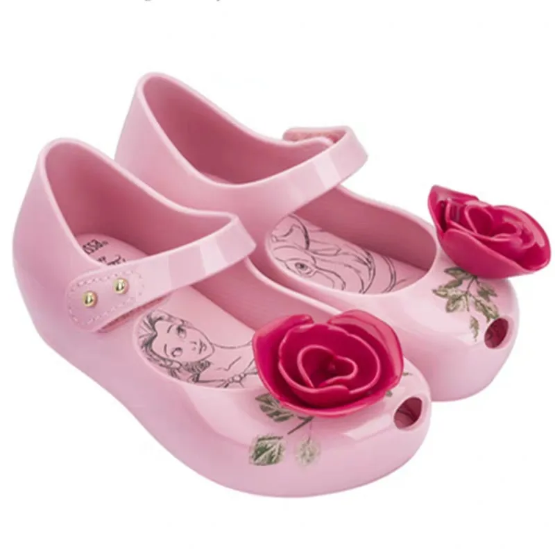 Melissa Mini New Beauty Beast Детские желейные сандалии босоножки для девочки принцессы