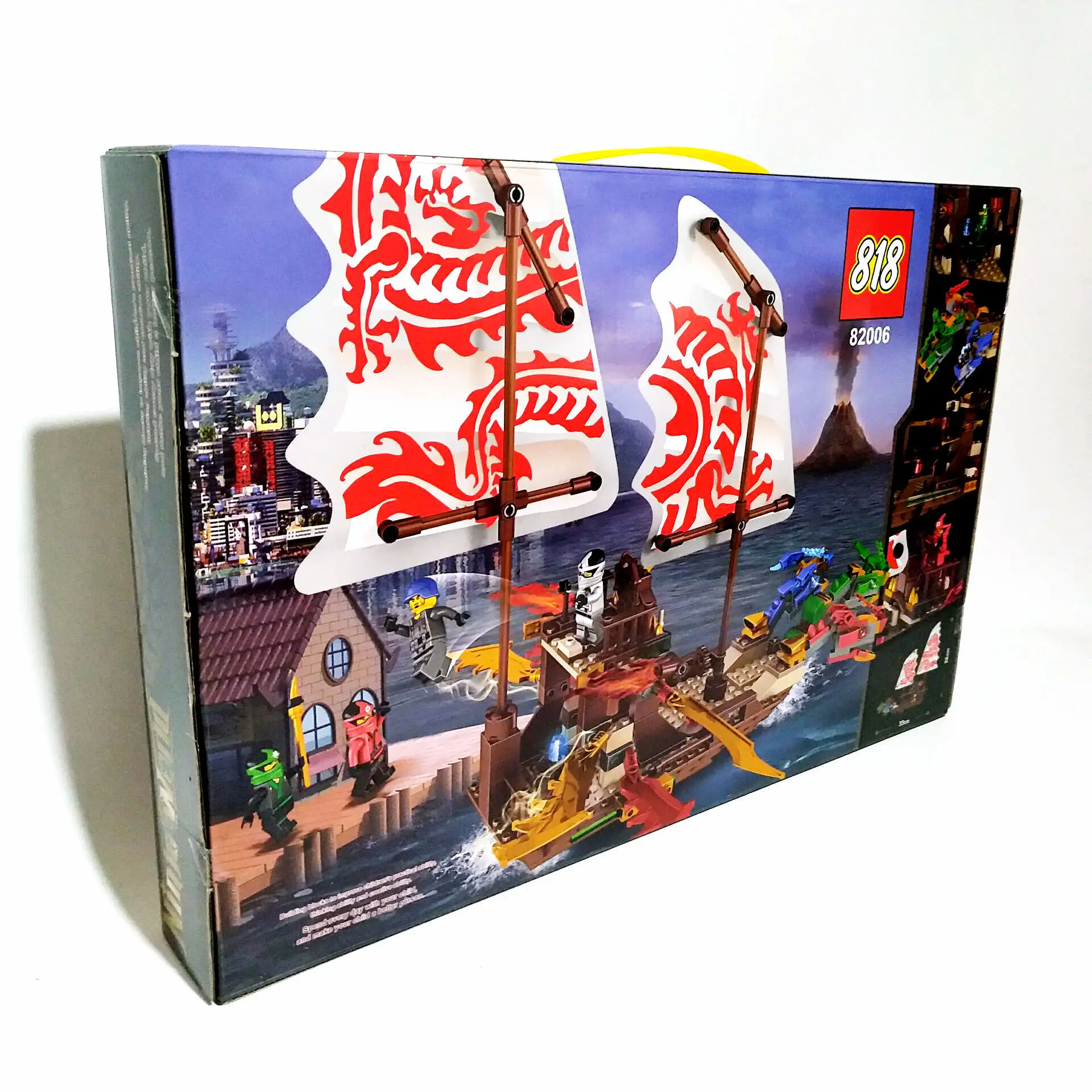 

422 PCs Phantom Ninja Educational Building Blocks 82006 Boy Assembly Assembled Plastic Building Block Toys Pirate Ship