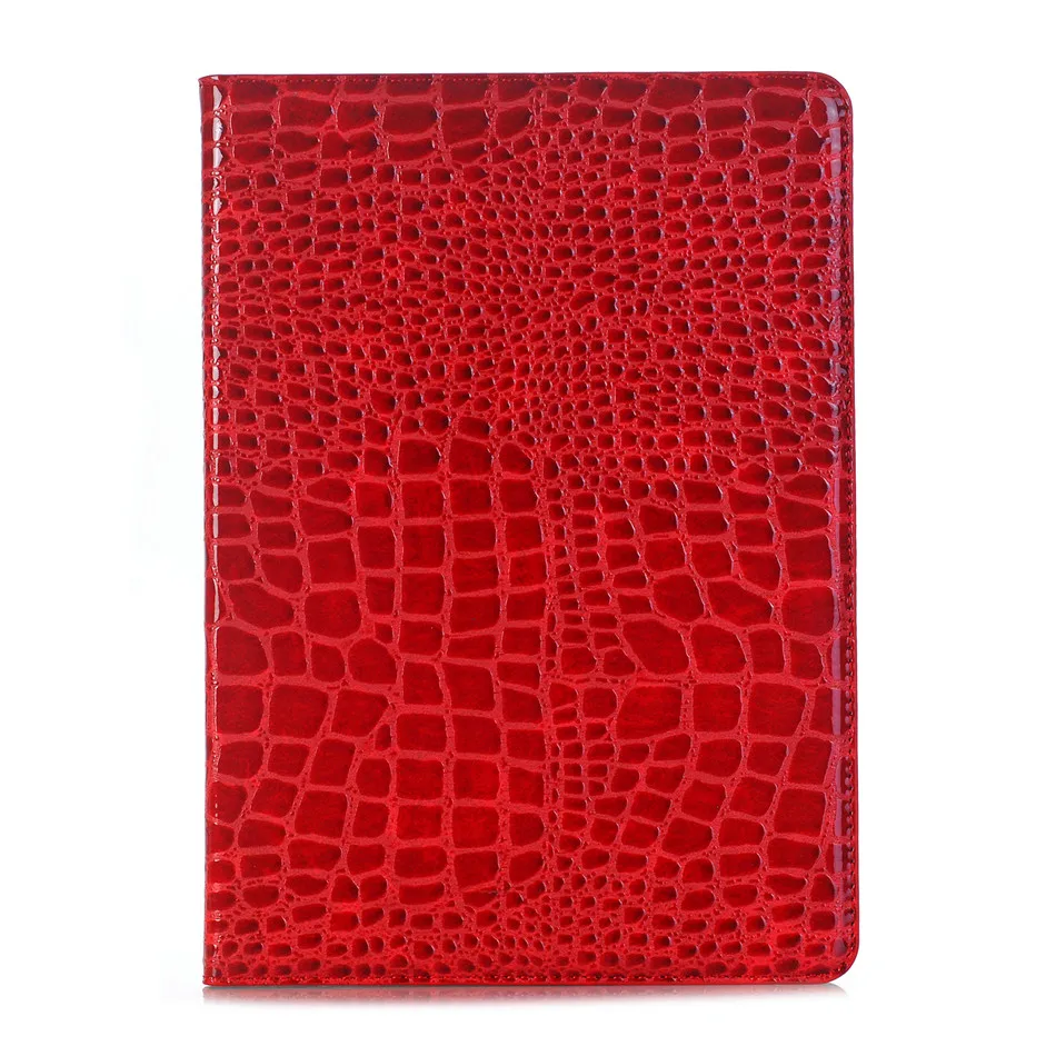 Красный Чехол для iPad 7 7th gen A2200 A2197, чехол, чехол для планшета, слот для карт, для детей, iPad 10,2, с узором «крокодиловая кожа», подставка, оболочка+ пленка+ ручка - Цвет: Красный
