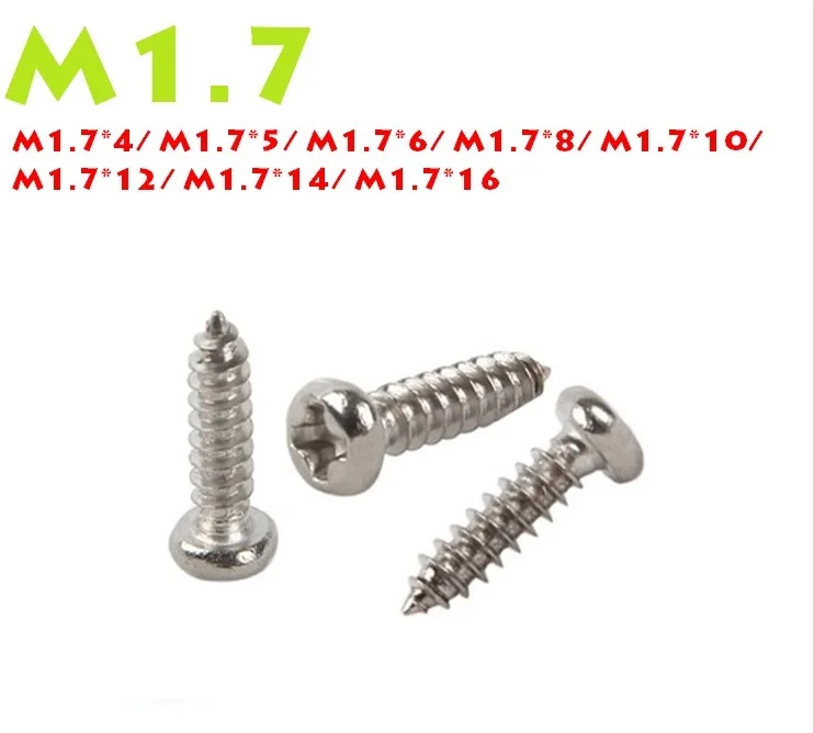 1000 шт. Саморез из углеродистой стали M1 7*4/5/6/8/10/12/16 мм|electronics screws|self screwscrew screw |